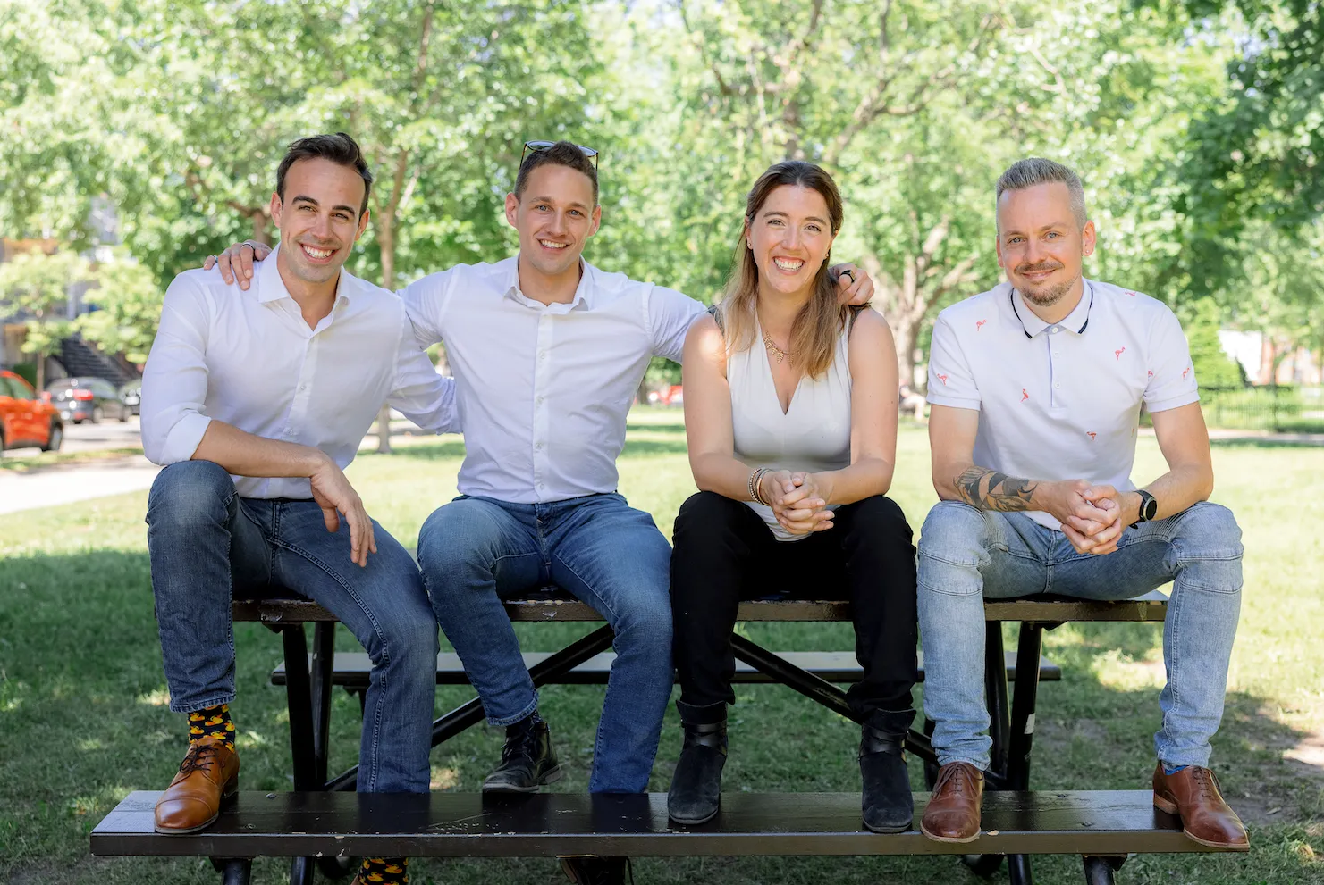 Les quatre cofondateurs de Truxweb